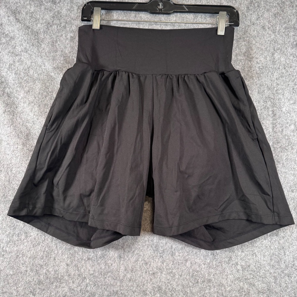 Halara Softlyzero Airy High Rise Shorts Womens Large Black 7"